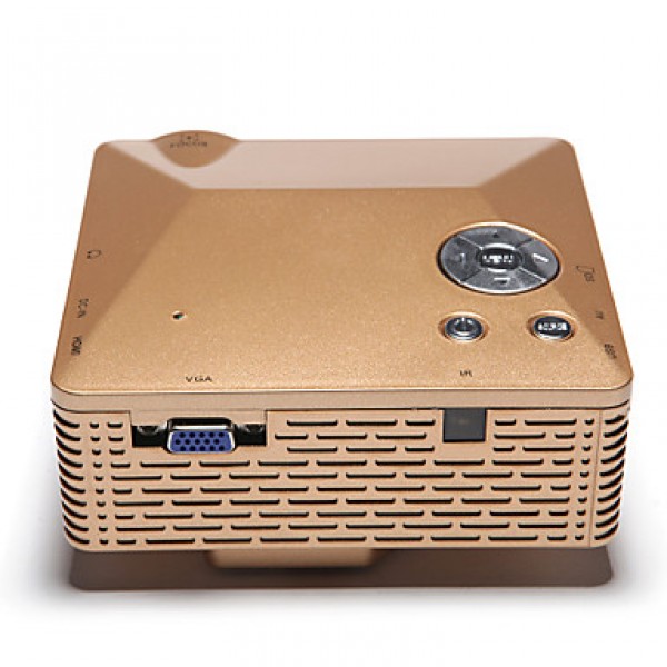 Mini HD Home Super Bright LED Technology Projector 500LM , PC Laptop VGA USB SD HDMI  