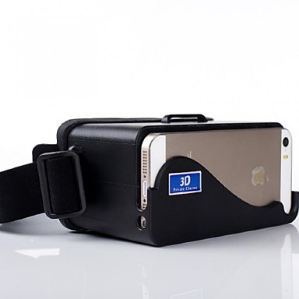 For iPhone 5 5s 5c Cardboard Head Mount Plastic Virtual Reality 3D Video Glasses  