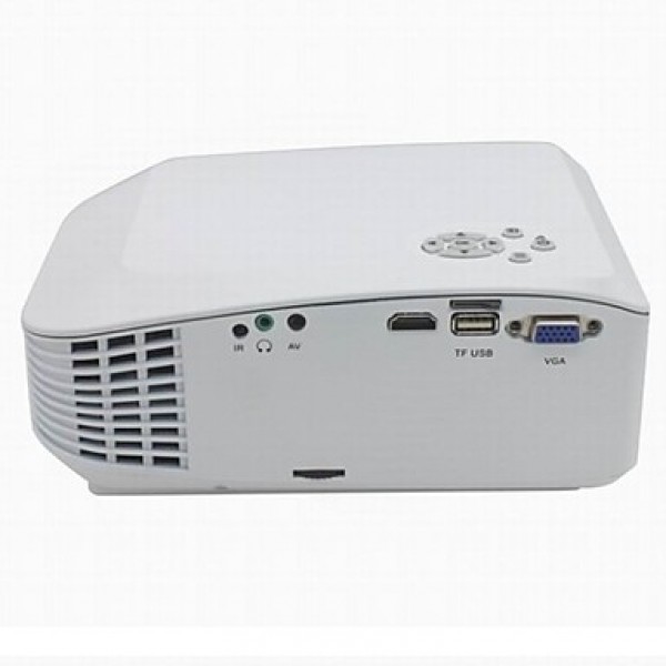 1000LM 800 x 600 Pixels TF Card / USB / HDMI / AV / VGA Input for Home Movies / Education  