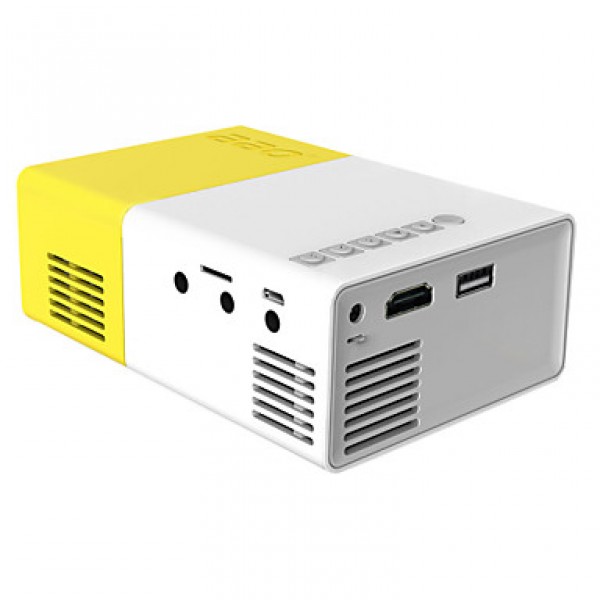 1080P Mini LCD Projector Portable Support AV/SD/USB/HDMI/VGA -YG300 Home Cinema Theater Interface Video Games Movie  