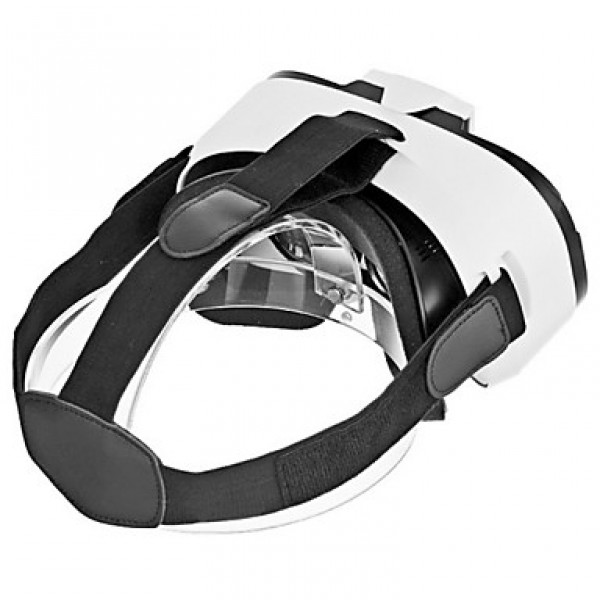 VR 2s Virtual Reality 3D Video Helmet Glasses - White + Black  