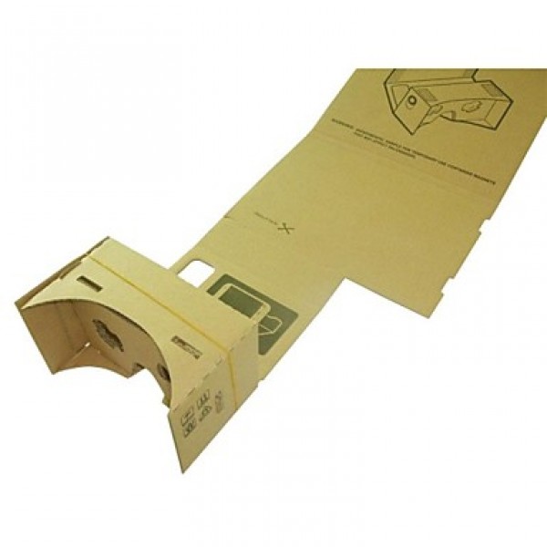 DIY Cardboard Virtual Reality 3D Glasses for iPhone 6 Plus / Samsung Galaxy Note 4 / Note 3/ LG G3 / Nokia / MOTO  