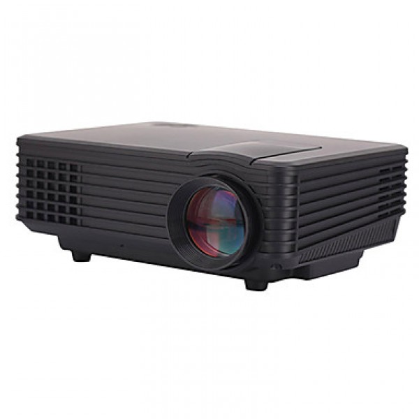Portable 1080P HD 800 Lumens LED Projector with TV Output for Home Theater/Business/Education  