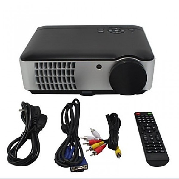 RD-806 2800 Lumens 1280 x 800 Portable LED Home Theater Projector 1500:1 Support USB/HDMI/AV/VGA  