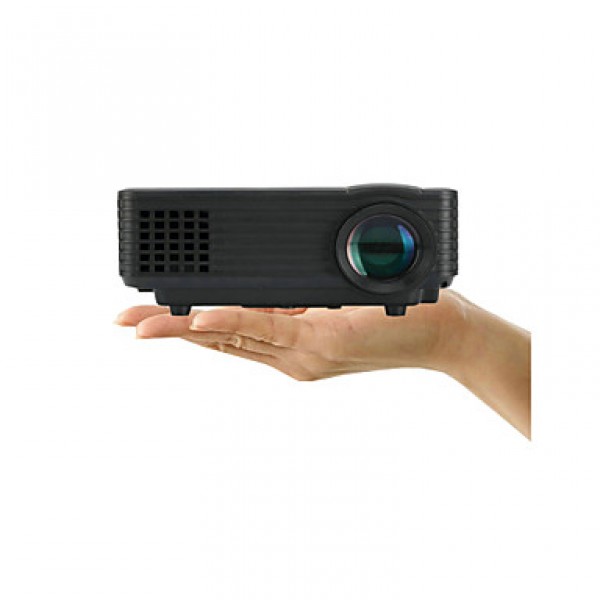 Portable 1080P HD 800 Lumens LED Projector with TV Output for Home Theater/Business/Education  