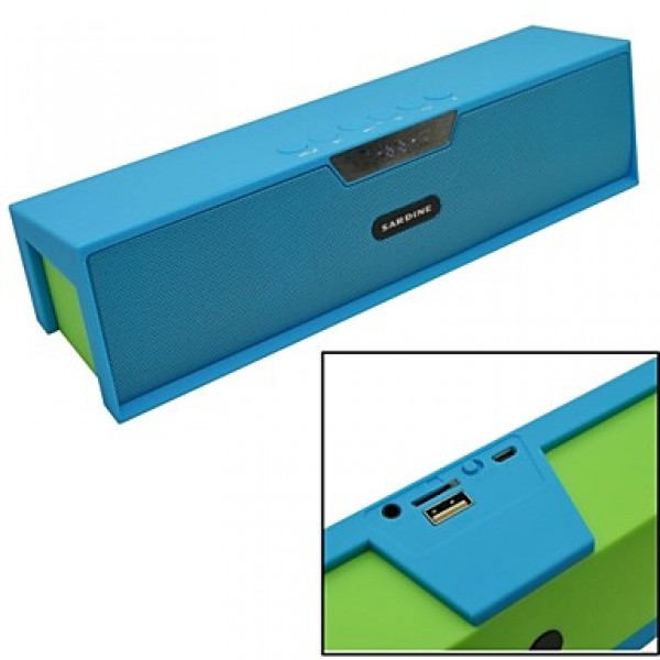 Mini Bluetooth V3.0 Speaker with FM Radio/AUX/Alarm Clock/TF/USB Port for Phone