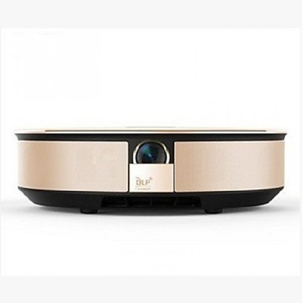 G1S 3D DLP Smart Home Theater Support 1080P 300' Hi-Fi Bluetooth Android 4.3 WIFI Projector Gold  