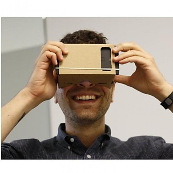 DIY Cardboard Virtual Reality 3D Glasses for iPhone 6 Plus / Samsung Galaxy Note 4 / Note 3/ LG G3 / Nokia / MOTO  