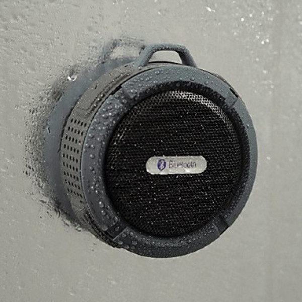 Portable Waterproof Bluetooth 3.0 SpeakerFor Outdoor/Shower with Built-in Microphone & Suction Cup