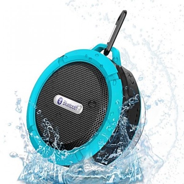 Portable Waterproof Bluetooth 3.0 SpeakerFor Outdoor/Shower with Built-in Microphone & Suction Cup