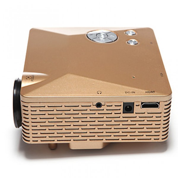 Mini HD Home Super Bright LED Technology Projector 500LM , PC Laptop VGA USB SD HDMI  